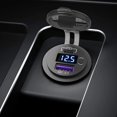 thumbnail image 4 of 36W Dual USB Car Charger Socket with QC3.0 & PD Fast Charging, 12-24V DC Compatible for Vehicle/Truck/Motorcycle, LED Voltmeter, Touch Switch, Waterproof Cover, Overcurrent/Overheat Protection -, 4 of 6