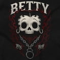 thumbnail image 2 of Betty Boop Affliction Skull Chain Womens Pullover Graphic Hoodie Brisco Brands S, 2 of 4
