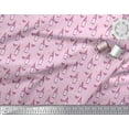 thumbnail image 2 of Soimoi Pink Cotton Poplin Fabric Bottle & Wine Glass Bar Decor Fabric Printed Yard 42 Inch Wide, 2 of 3