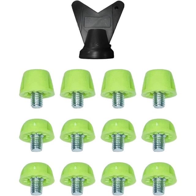 12Pcs Football Shoe Spikes, Track Shoes Accessories M5 with Wrench Turf Soccer Boot Cleats Rugby Studs for Competition
