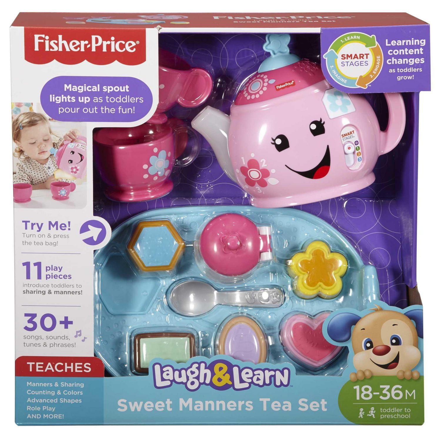 Fisher-Price Laugh & Learn Sweet Manners Tea Set - French Edition
