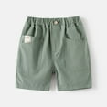 thumbnail image 2 of CAICJ98 Toddler Boy Uniform Shorts, School Uniforms for Boys Cargo Jogger Shorts Boys Clothes Shorts Summer Classic Fit Green,2-3 Years, 2 of 3