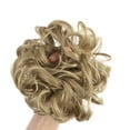 thumbnail image 3 of Messy Hair Bun Hair Scrunchies Extension Wavy Curly Wedding Donut Hair Extensions Hairpiece Wig, 3 of 4
