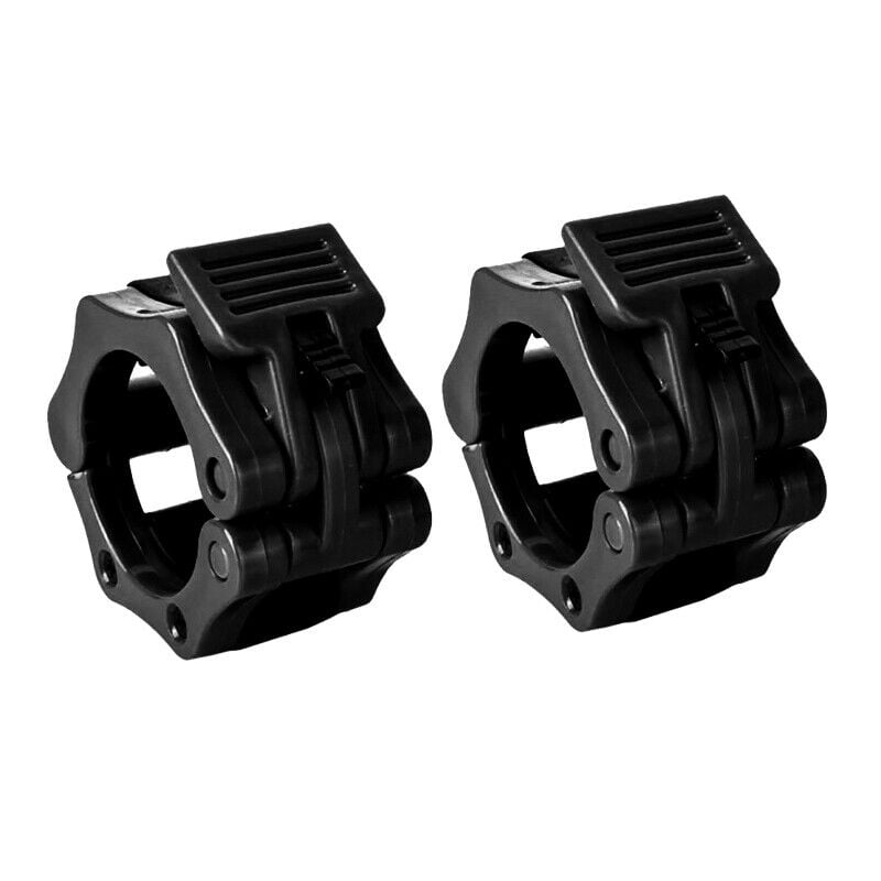 2x Olympic Dumbbell Barbell Bar Lock 1" Weight Clamps Collars Gym Training 25mm, Black