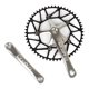 thumbnail image 5 of Juego de s individuales 170 mm s 130 BCD Juego de s para bicicleta de carretera de montaña, engranaje fijo (negro) Plata Soledad Juego de bielas de plato de bicicleta, 5 of 6