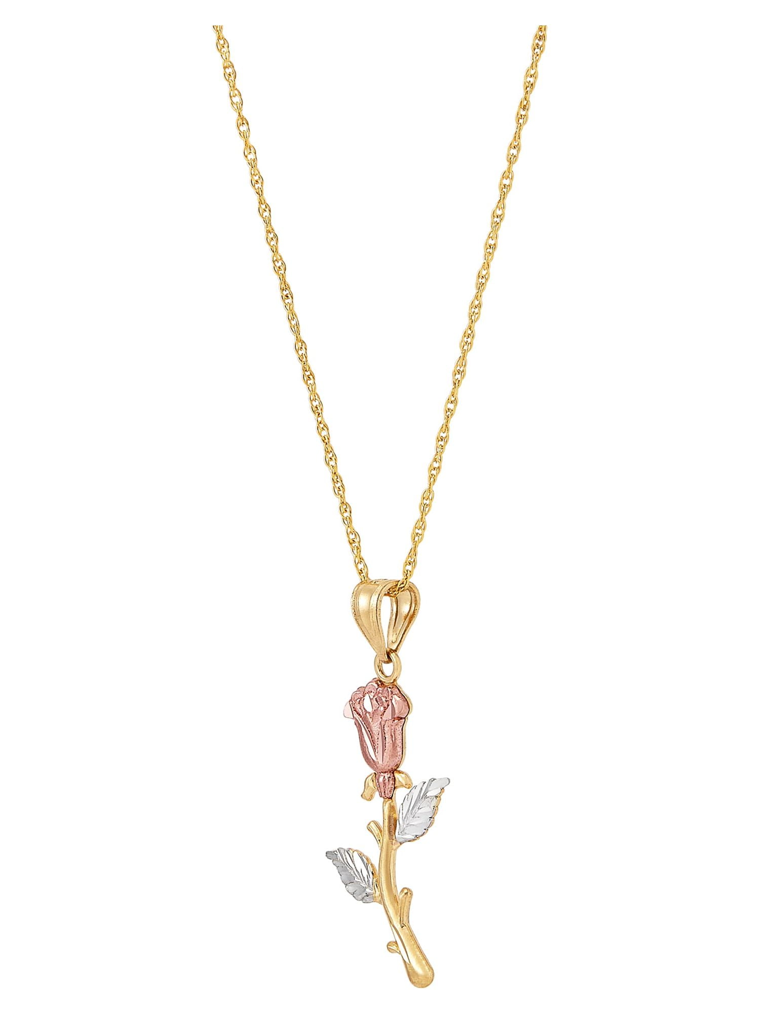 10K yellow gold Rosa chain choker