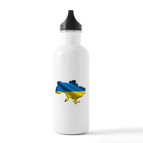 CafePress - Ukraine Pride Lo - Stainless Steel Water Bottle, Sports Bottle, 1.0L