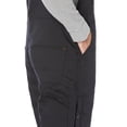 thumbnail image 4 of Mono con peto ARIAT Rebar Duracanvas con aislamiento elástico para hombre, negro, 4 of 5