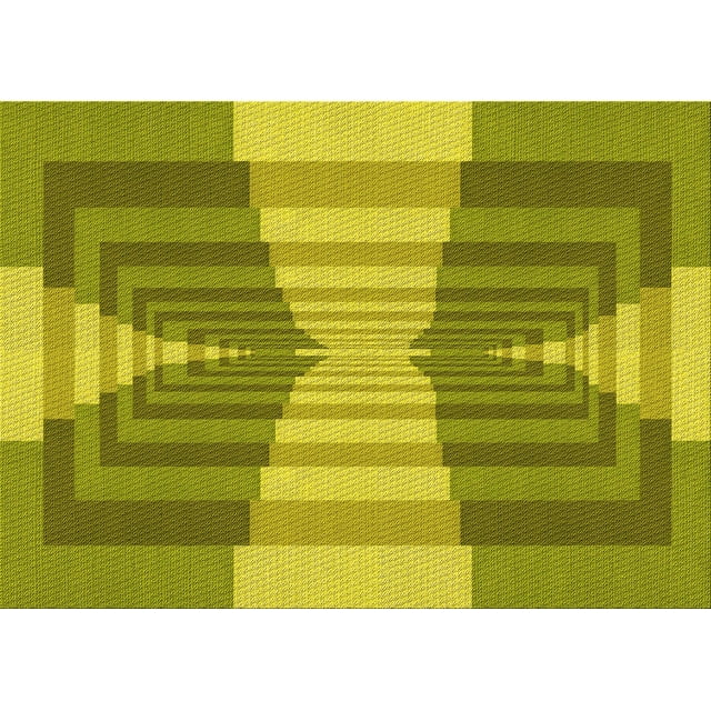Ahgly Company Tapis Rectangulaire d'Intérieur Lavable en Machine Vert Olive Transitionnel, 2 Pieds x 5 Pieds