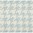 thumbnail image 4 of SAFAVIEH Dhurries Abigail Geometric Area Rug, Light Blue/Ivory, 8' x 10', 4 of 8
