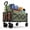 Green, variant on Collapsible Wagon with Wheels, 220 lbs Wagons Carts Foldable Wagon Cart with Flexible Handle, Lightweight Portable Folding Utility Grocery Shopping Cart for Grocery Sports Garden Camping
