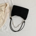 thumbnail image 4 of Bolso de axila de moda para mujer, bolsos de mano de pana, cremallera suave para regalo (negro) Likrtyny Para Estrenar, 4 of 9