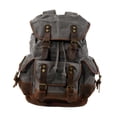 thumbnail image 4 of Mochila de lona informal para exteriores, ligera, para hombre y mujer, para senderismo y práctica. Gris, 4 of 9