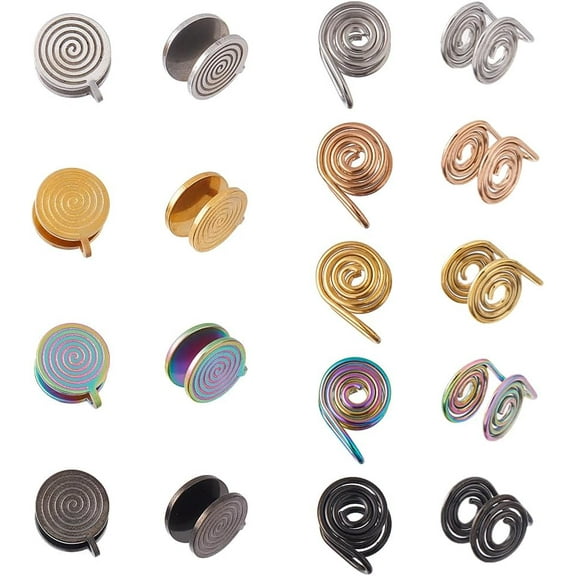 Pressure Earrings for Keloids Steel Clip Compression Earrings Metal Ear Cuff Adjustable Keloid for Women Men Ladies 304 Stainless Steel