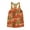 Multicoloured - orange, variant on BDG Womens Patchwork Jungle Print Racerback Tank Top, Multicoloured, X-Small