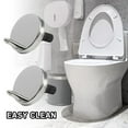 Pair Of Quality Top Fix Wc Toilet Seat Hinge Fittings Quick Release