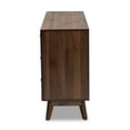 thumbnail image 5 of Baxton Studio Hartman Mid-Century Modern Walnut Brown Finished Wood 6-Drawer Dresser, 5 of 10