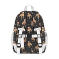thumbnail image 3 of Pitbull Dog and Footprint Backpack for School,Cute School Bag,Schoolbag with Adjustable Shoulder Straps & Padded Back,15"x11.42"x5.5", 3 of 6