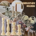thumbnail image 4 of Candle Holder Retro Wood Classic Candlestick Holders party Xmas Wedding AU., 4 of 8
