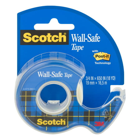 Scotch Wall-Safe Tape, 3/4in x 650 in., 1 (Best Scotch For 100)