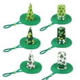 thumbnail image 4 of Witch Hat for Pet Dress Up Costume Photo Props Pet Green Shamrock Witch Hat Patrick's Day Shamrock Theme Cosplay, 4 of 9