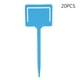 thumbnail image 5 of Paquete de 20 etiquetas de PVC duraderas para flores para estacas de semillas, etiquetas azules impermeables para plantas de jardín, 5 of 8