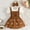 Brown, variant on mgoYE Newborn Baby Girl Summer Overall Dress 6-9 Months Infantl Short Sleeves Ribbed Romper Bow Skirt Set 3Pcs Outfits Wine
