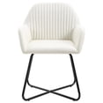 thumbnail image 2 of vidaXL Dining Chairs 4 pcs Cream Fabric, 2 of 5
