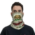thumbnail image 7 of Cooling Neck Gaiter Face Cover Scarf California Republic Flag Protection Mask Windproof Hiking Cycling Running For Men Women, 7 of 7