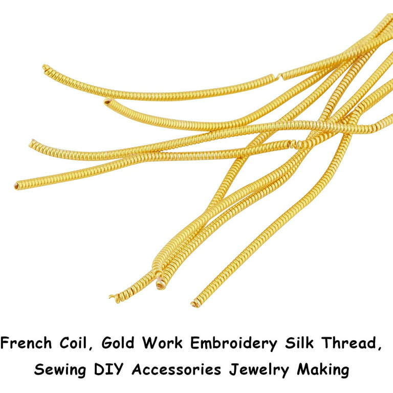 10g Square Copper Wire Hollow Line French Bullion Wire Jewelry Making DIY  Patches Embroidery Badge Mat Sew Accessories Gold Work