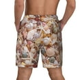 thumbnail image 3 of Kdxio Colorful Seashells Print Men'S Swim Trunks With Compression Liner 7 Inch Inseam Quick Dry Swim Shorts, 3 of 7