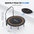 thumbnail image 6 of MERACH 48" Mini Trampoline with Handle, Foldable Fitness Rebounder for Adults and Kids, 450 lbs Capacity, 6 of 7