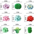 thumbnail image 2 of Zhuge Succulent Silicone Mold, Cactus Resin Mold, Candle Mold Silicone for DIY Handmade Soap, Candle, Cake Decoration - 9 Pcs, 2 of 5