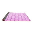 thumbnail image 2 of Ahgly Company Indoor Round Abstract Pink Contemporary Area Rugs, 5' Round, 2 of 4