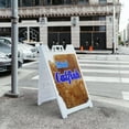 thumbnail image 5 of A-frame Sidewalk Fried Catfish 24" x 36" Double Sided A-Frame Sidewalk Sign, Includes 2 Plastic Inserts | Foldable Portable White Signicade Sandwich Board Signs, 5 of 5