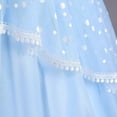 thumbnail image 4 of Little Big Girls Flower High Low Tulle Dress Princess Wedding Pageant Birthday Party Ball Gown, 4 of 5