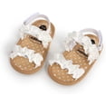 thumbnail image 4 of Baby Girl Sandals Summer Crib Shoes Bowknot Soft Sole Infant Girls Princess Dress Flats First Walker Shoes, 4 of 5