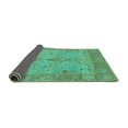 thumbnail image 2 of Ahgly Company Indoor Square Oriental Turquoise Blue Traditional Area Rugs, 5' Square, 2 of 4