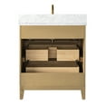 thumbnail image 2 of Vanity Art 30" Bathroom Vanity with Sink and Engineered Marble Top, Freestanding Storage Cabinet with 2 Drawers and 1 Flip Down Tray, 2 of 6