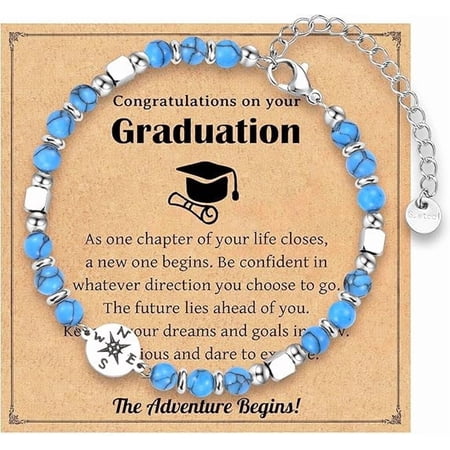2026 Graduation Gifts for Her, Compass Bracelet for Girls Women, Inspirational High School College Class of 2026 Graduation Gifts