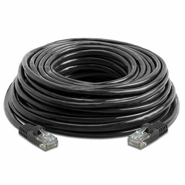 Cablevantage 200 FT RJ45 CAT5 CAT 5 High Speed Ethernet Lan Network Black Patch cable