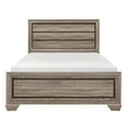 thumbnail image 3 of Pemberly Row Contemporary Raised Panel Wood Eastern King Bed in Natural, 3 of 5