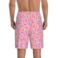 thumbnail image 3 of Easygdp Pink Donut Men's Short Pajama Pants, Sleep Shorts, Household Pants, Casual Pants with Pockets - X-Large, 3 of 9