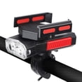 thumbnail image 1 of Fiudx Faro Delantero con Carga Usb, Iluminación Led con 3 Modos de Iluminación, Soporte para Teléfono Giratorio de 360 Grados, Bocina de 130 Db para Mayor Seguridad, Diseño Impermeable, Apto para Cic, 1 of 2