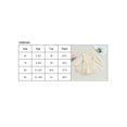 thumbnail image 5 of Lnzyyephy Baby Girls Romper Dress, Long Sleeve Crew Neck Flower Bow Tulle Patchwork Bodysuit Clothes for Daily Party, 5 of 9