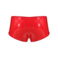 thumbnail image 4 of iiniim Men Patent Leather Briefs Low Rise Drawstring Boxer Shorts Clubwear Red XXL, 4 of 7