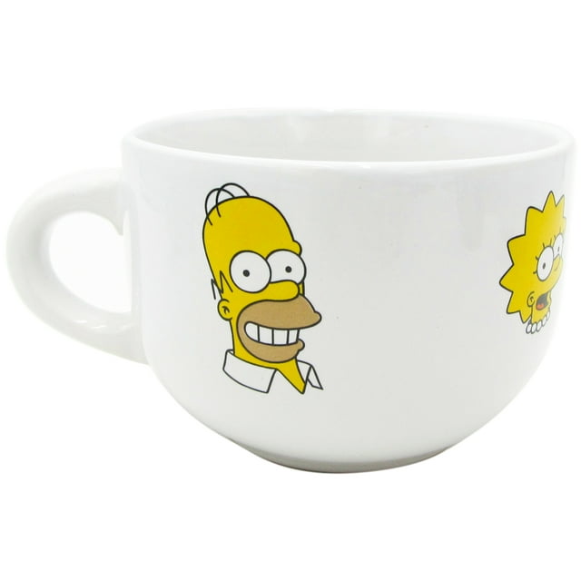Taza De Cerámica Jumbo Ambient 21 Familia Los Simpsons 820 ml Taza de cerámica jumbo los simpsons