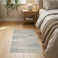 thumbnail image 3 of ODIKA 2'x3' Blue Beige Mineral Abstract Modern Design Washable Doormat Contemporary Pattern with Geometric Flair Non-Slip, Low Pile for Entryway, Kitchen, Laundry Room, 3 of 7
