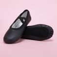 thumbnail image 2 of jianru Ballet Shoes for Girls Elastic Straps Non Slip Soft Sole Leather Professional Dance Shoes for Toddler Kids, 2 of 9