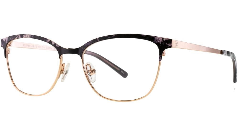 AV Studio AV576s Black Marble Eyeglass Frame